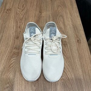 adidas Men’s HU Knit Sneakers in Cream